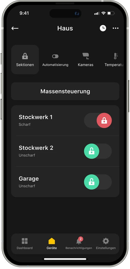Smartphone-Steuerung des SYSTEM 100+